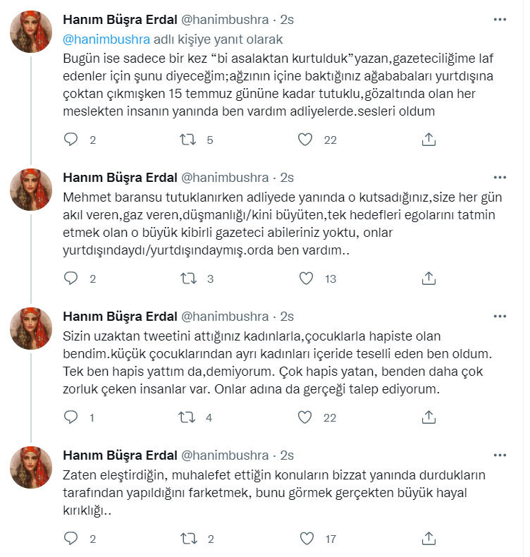 Zaman gazetesinin muhabiriydi: Tahliye olan Hanım Büşra Erdal itiraflara başladı! - Resim : 1