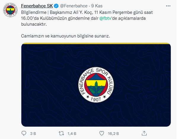 Fenerbahçe Başkanı Ali Koç, sessizliğini bozuyor! - Resim : 1