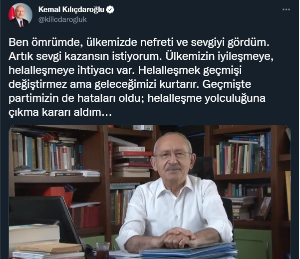 'Geçmişte partimizin de hataları oldu' diyen Kılıçdaroğlu, kararını paylaştığı video ile duyurdu! - Resim : 1