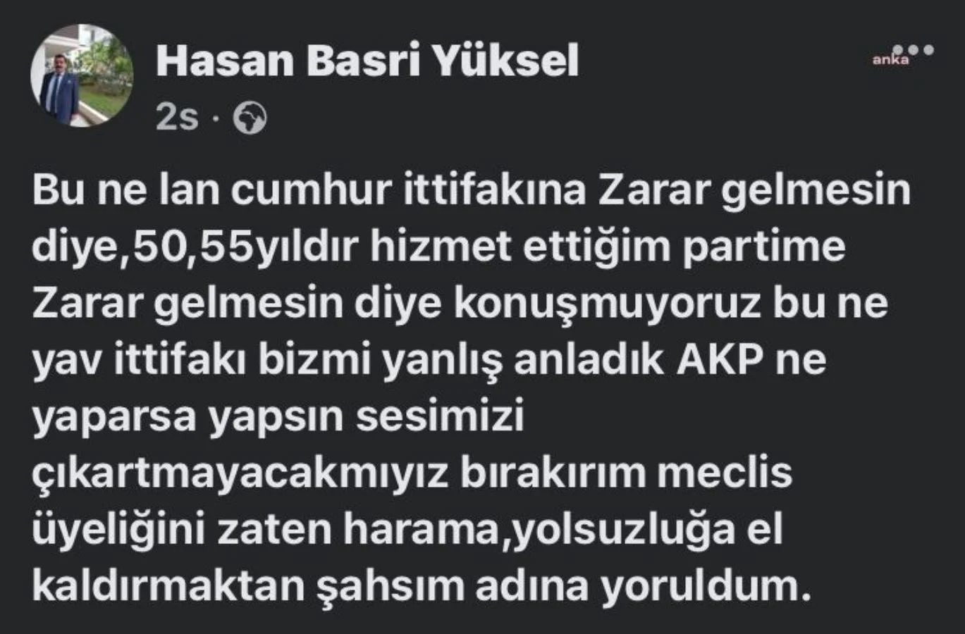 MHP'de 'AKP isyanlı' istifa: 'Harama el kaldırmaktan yoruldum' - Resim : 1