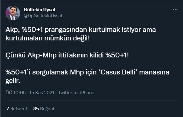 'Kurtulmaları mümkün değil' dedi ve ekledi: Bu MHP için 'casus belli' demek! - Resim : 1