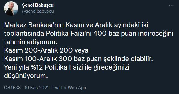 Ziraat Bankası'nın eski yöneticisi açıkladı: Merkez Bankası ne kadar faiz indirecek? - Resim : 1