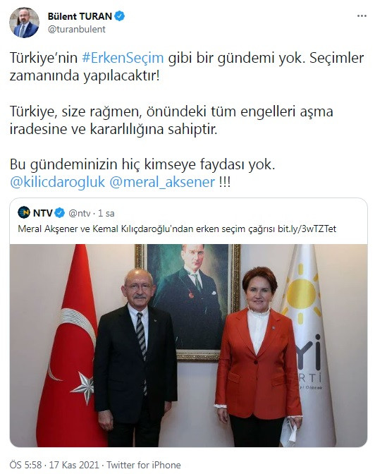 Kılıçdaroğlu ve Akşener’in 'erken seçim' çağırısına AKP'den ilk yorum - Resim : 3