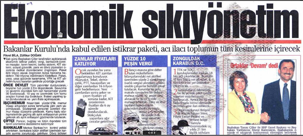 Çiller de inat etmişti: 1994 krizinde neler olmuştu? - Resim : 1