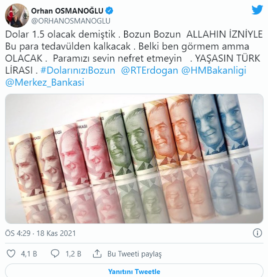 'Şehzade' Orhan Osmanoğlu iddiasını tekrarladı: Dolar 1.5 TL'ye inecek! - Resim : 1