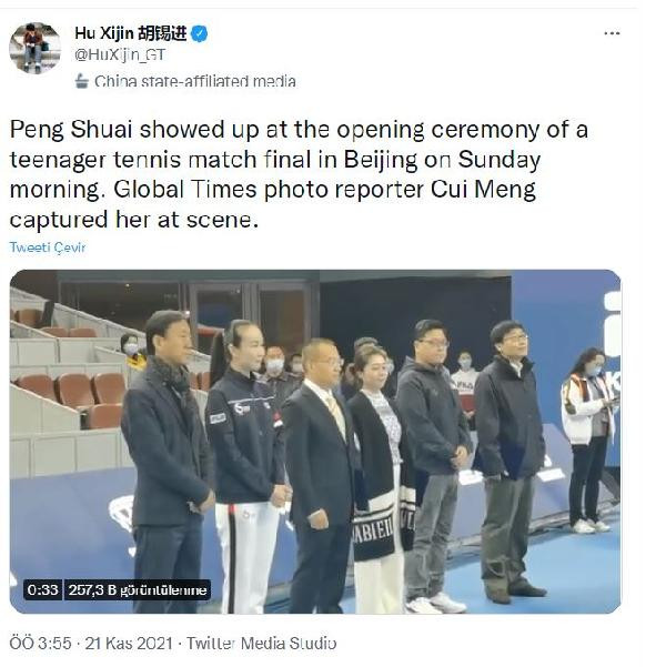 Çin, taciz iddiasının ardından haber alınamayan tenisçinin görüntülerini paylaştı - Resim : 1