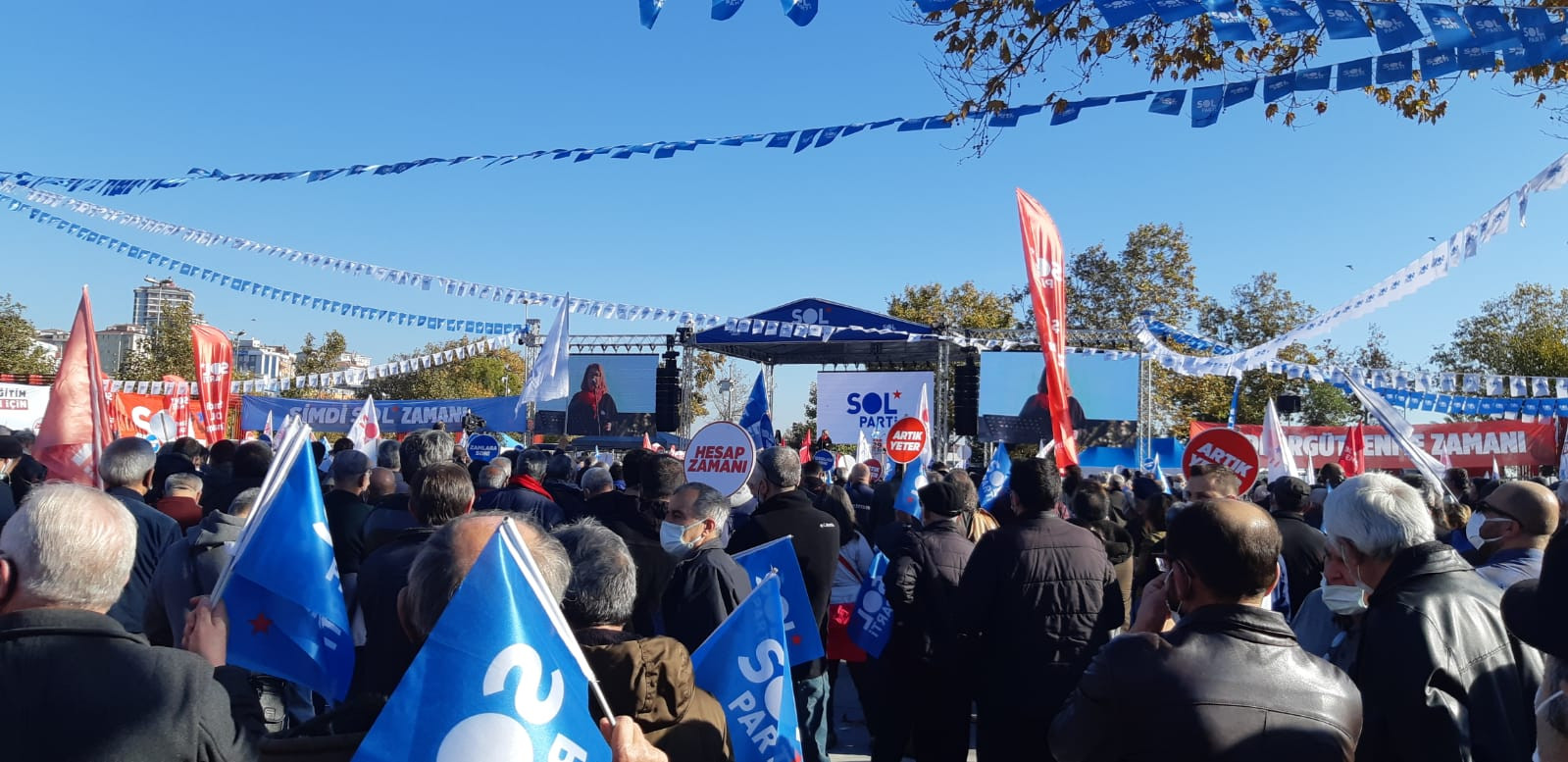 SOL Parti’nin İstanbul mitingi: 'Bu tek adam rejimini tarihin çöplüğüne gömeceğiz!' - Resim : 1