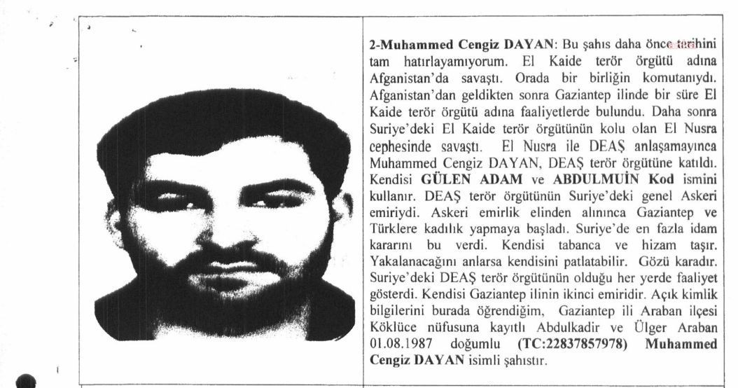 Gizli tanık anlattı: IŞİD'li Muhammed Cengiz Dayan hakkında dehşete düşüren ifadeler - Resim : 1