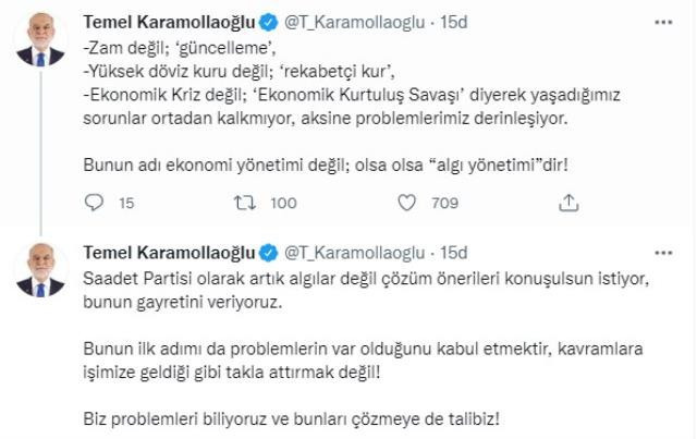 Erdoğan'ın 'Ekonomik Kurtuluş Savaşı' çıkışına Karamollaoğlu'ndan tepki! - Resim : 1