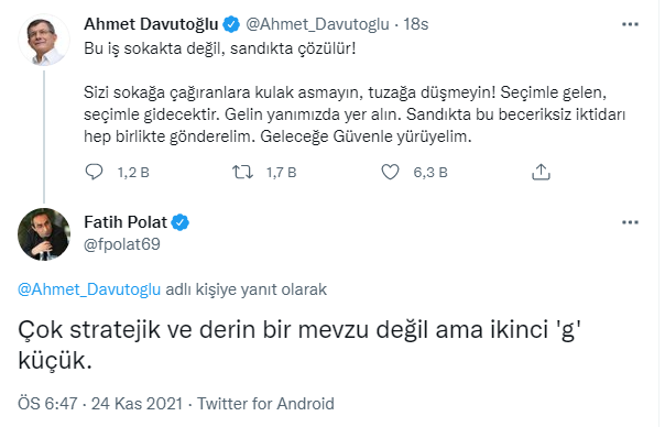 Davutoğlu'na itiraz; ama bu kez imladan! - Resim : 1