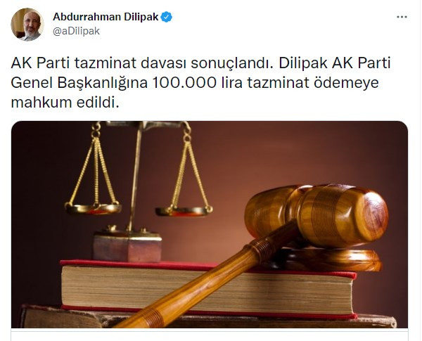 İstanbul Sözleşmesi'ni savunanları hedef almıştı: Abdurrahman Dilipak, AKP'ye 100 bin lira tazminat ödeyecek - Resim : 1