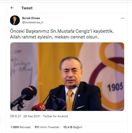 Galatasaray eski başkanı Mustafa Cengiz hayatını kaybetti - Resim : 1