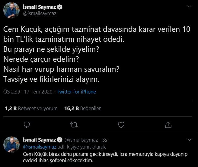 Cem Küçük duyurdu: İsmail Saymaz'ın 'kazandım' dediği dava istinaftan döndü - Resim : 6