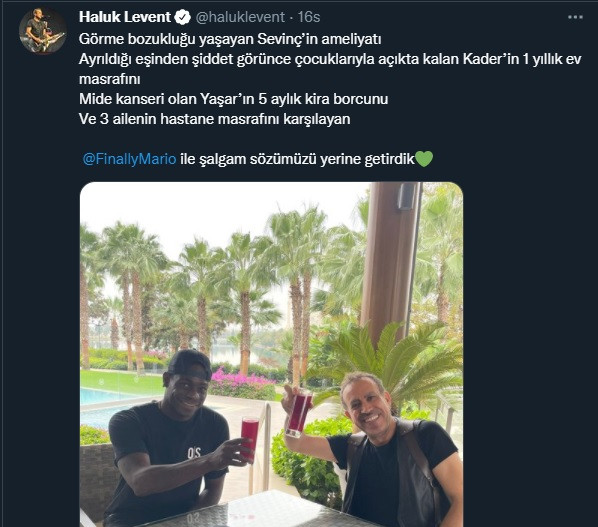 Haluk Levent, Balotelli'nin yardımını açıkladı - Resim : 1