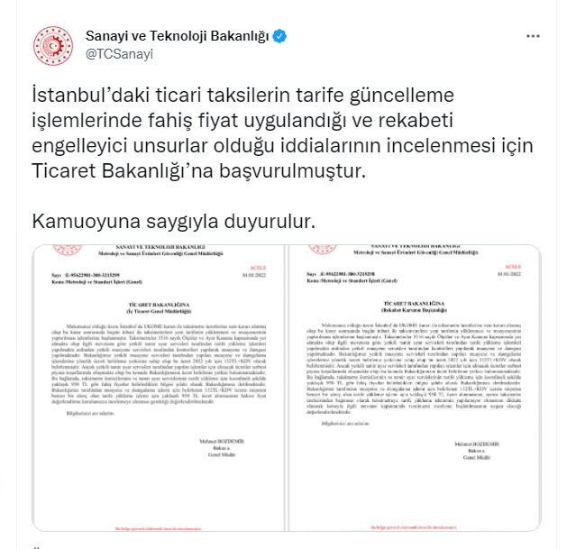 'Taksimetre için 132 lira yerine 950 lira alındı' iddialarına Bakanlıktan açıklama - Resim : 1