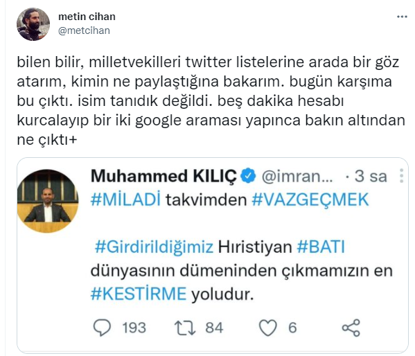 AKP'li vekilin danışmanından skandal paylaşım - Resim : 1