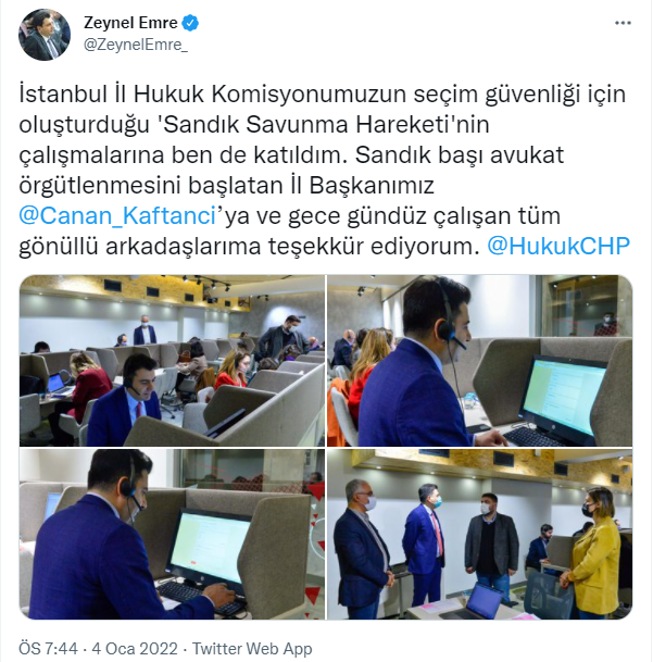 CHP sandık güvenliği için elini sıkı tutuyor: Zeynel Emre 'Sandık Savunma Hareketi'nin çalışmalarına katıldı, Kaftancıoğlu'na teşekkür etti - Resim : 3