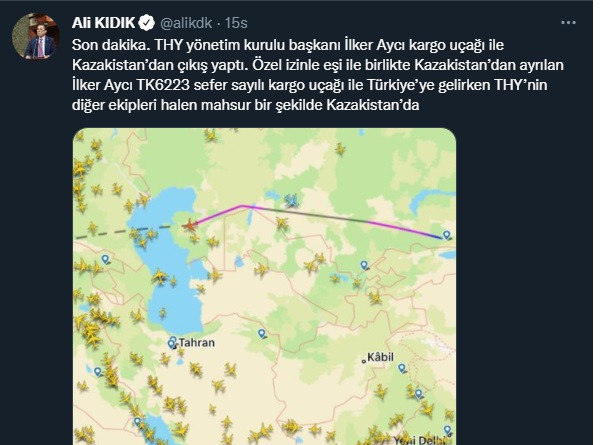 THY Başkanı İlker Aycı ve eşi, THY ekibini Kazakistan'da mahsur bırakıp Türkiye'ye döndü! - Resim : 2