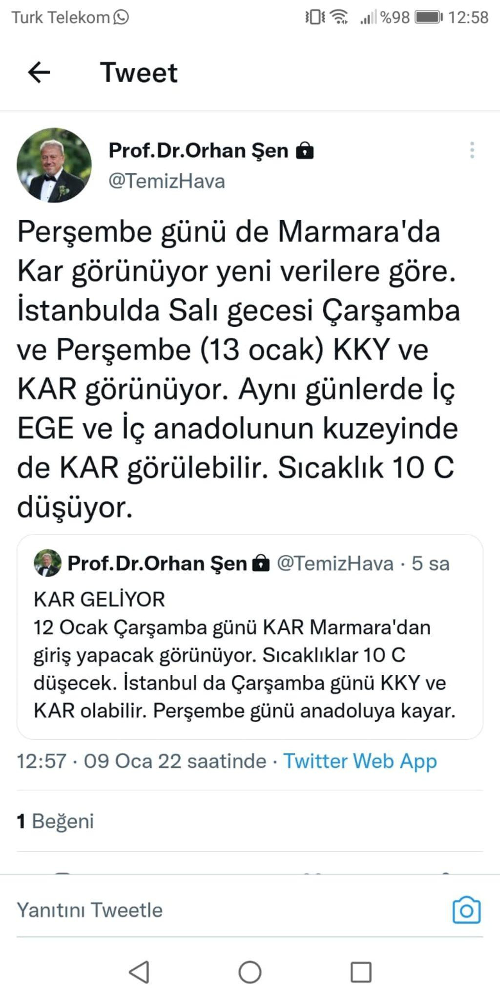 Meteoroloji uzmanı tarih verdi: İstanbul'a kar geliyor! - Resim : 1