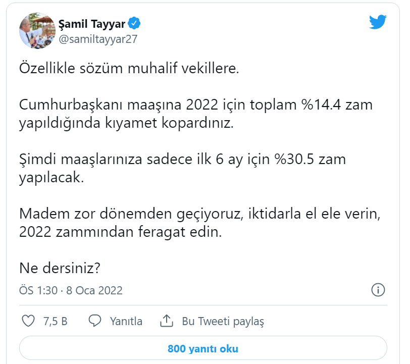 Vekillere yapılacak zammı açıklayan AKP'li Şamil Tayyar hedefi şaşırdı: 'Sözüm muhalif vekillere...' - Resim : 1