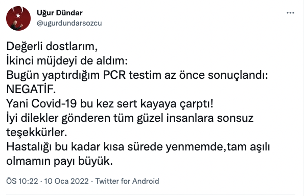 Uğur Dündar'dan iki güzel haber birden - Resim : 1