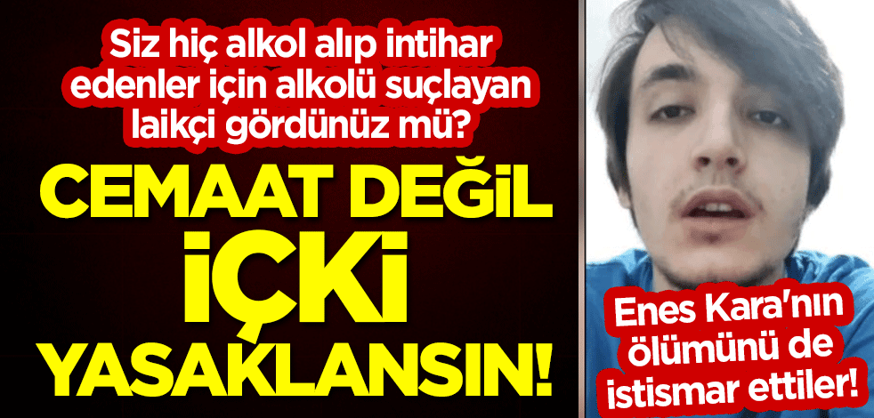 Bir kere de şaşırtın: Cemaat baskısı nedeniyle bir genç intihar etti, Yeni Akit'e göre içki yasaklanmalı - Resim : 1