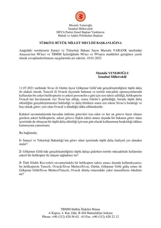 Skandal iddia: Bakan Mustafa Varank, tüplü dalış yapmaya askeri helikopterle mi gitti? - Resim : 2