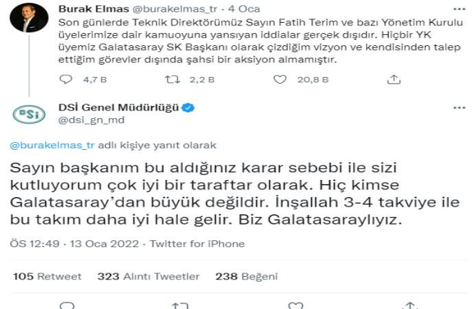 Devlet Su İşleri admini hesapları karıştırdı, Galatasaray Başkanı Burak Elmas'a yanıt verdi - Resim : 1