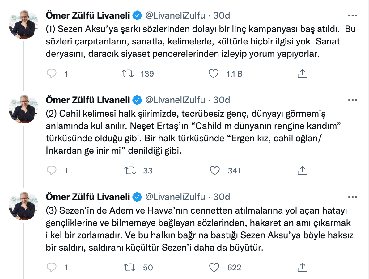 Zülfü Livaneli'den Sezen Aksu'ya destek: Saldıranı küçültür, Sezen'i daha da büyütür - Resim : 2