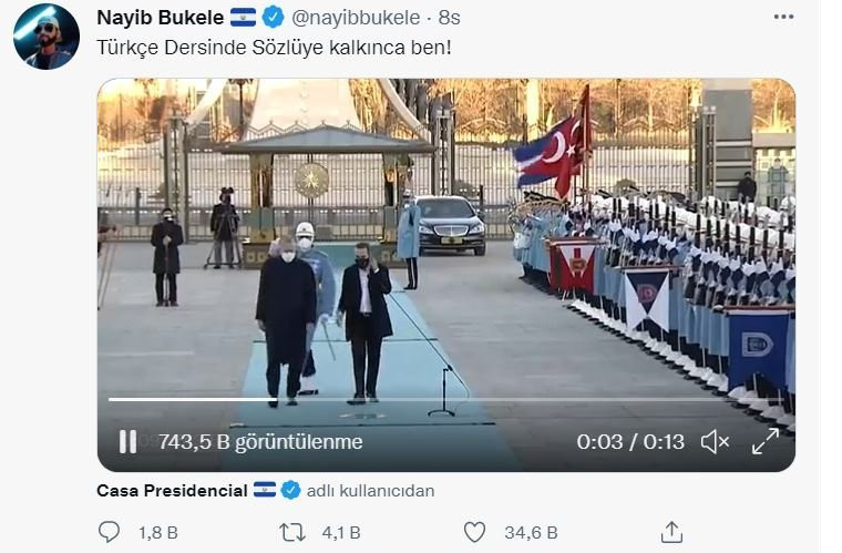 Nayib Bukele, Erdoğan ile olan videosunu paylaşıp espriyi patlattı - Resim : 2