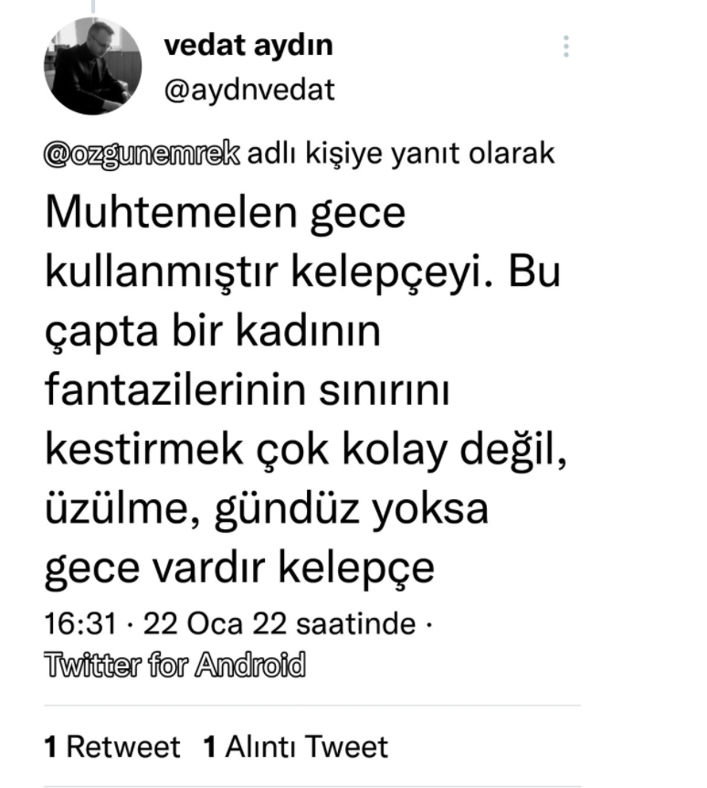 İmamdan Sedef Kabaş için çirkin sözler: Tepki gelince Twitter hesabını kapattı! - Resim : 1