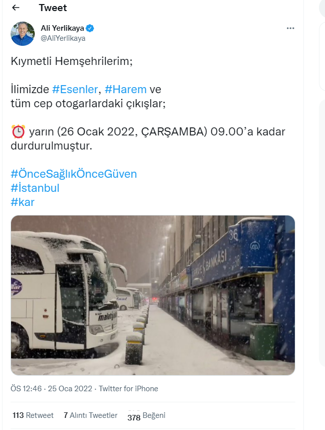 İstanbul'da yeni kar yasağını Vali Yerlikaya açıkladı: Çıkışlar yarına kadar durduruldu - Resim : 3