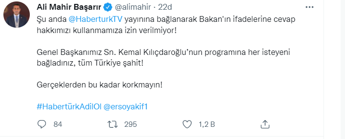 CHP'den Habertürk'e sert tepki: Kılıçdaroğlu'nun yayınına her isteyeni bağladınız! - Resim : 2