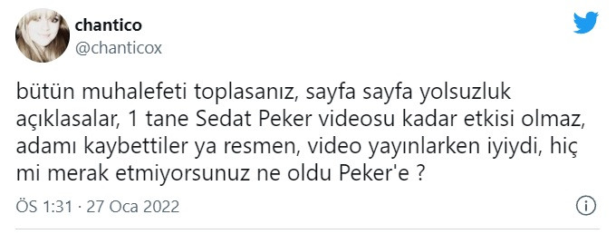 Sedat Peker'in sosyal medya hesabında günler sonra ilk hareketlilik - Resim : 1