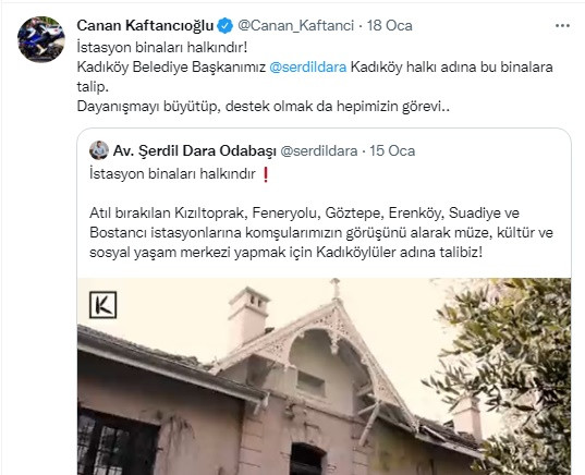 Kadıköy Belediye Başkanı Şerdil Dara Odabaşı'ndan imza kampanyası: Tarihi istasyonlar halkındır! - Resim : 1