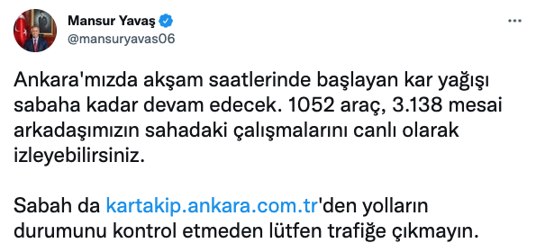 Mansur Yavaş, Ankaralıları uyardı: Kontrol etmeden çıkmayın - Resim : 1