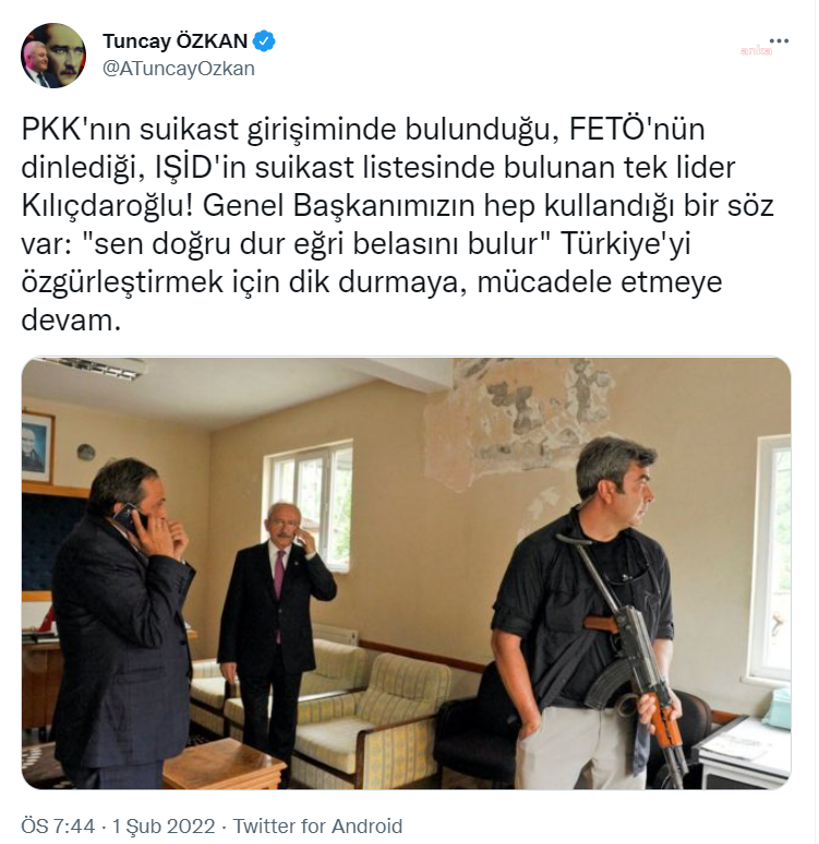 CHP'li Özkan: IŞİD'in suikast listesinde bulunan tek lider Kılıçdaroğlu - Resim : 1