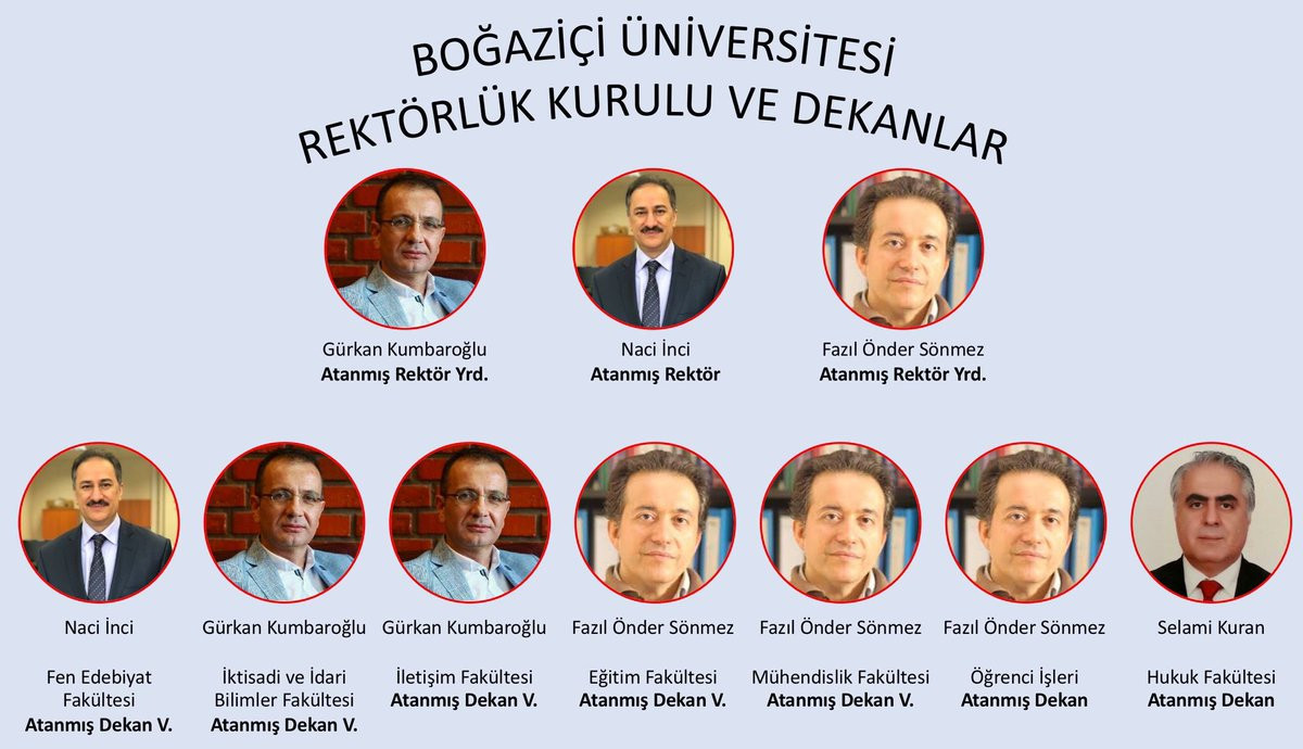 Boğaziçi Üniversitesi’nde Rektör İnci ve yardımcıları 6 fakülteyi yönetiyor - Resim : 1