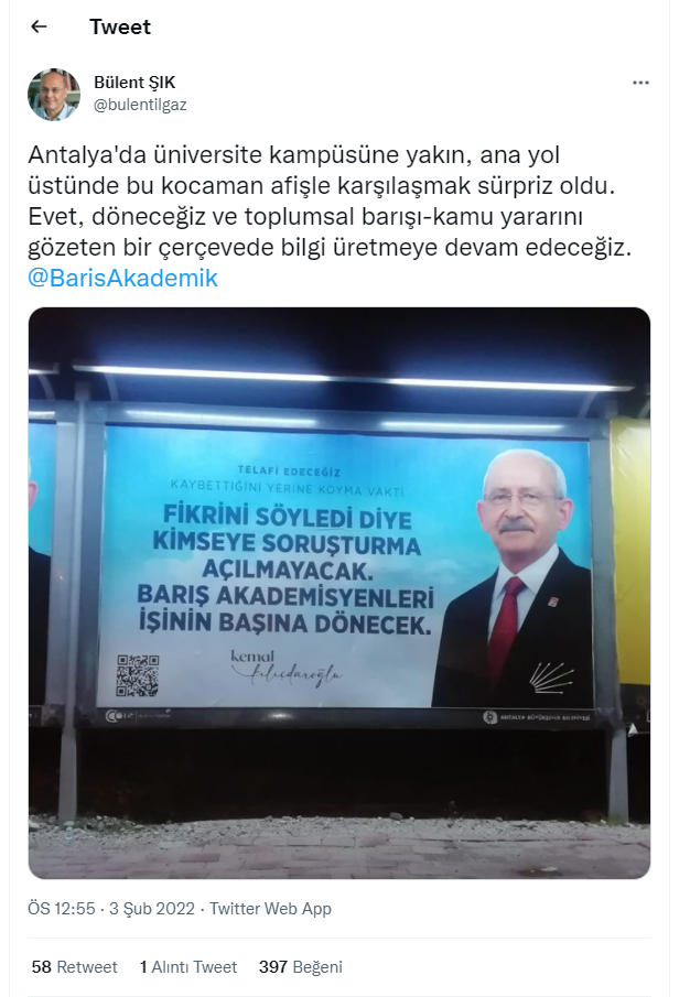 Kılıçdaroğlu'ndan umut yaratan afişler: 'Toplumsal barışı gözeten bilgi üretmeye devam edeceğiz' - Resim : 1