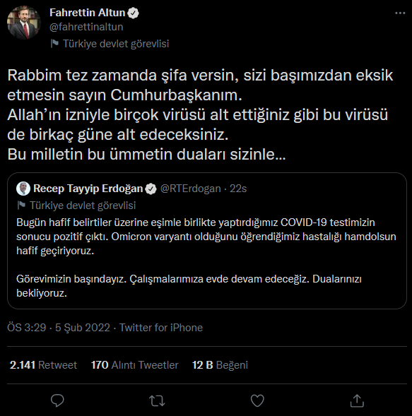 'Erdoğan' mesajı kriz çıkardı: Mehmet Bekaroğlu ve Fahrettin Altun arasında 'virüs' tartışması! - Resim : 1