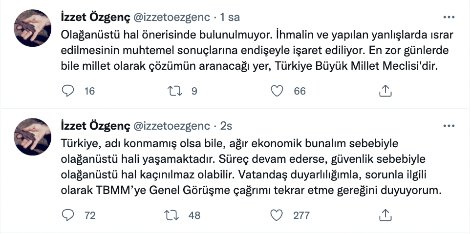 Bir zamanlar Erdoğan’ın yakın çevresindeydi: Prof. Dr. İzzet Özgenç, 'OHAL kaçınılmaz olabilir' çıkışını yineledi - Resim : 2