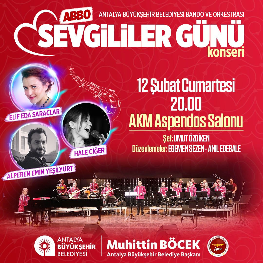 Antalya Büyükşehir Belediyesi'nden Sevgililer Günü için özel konser - Resim : 1
