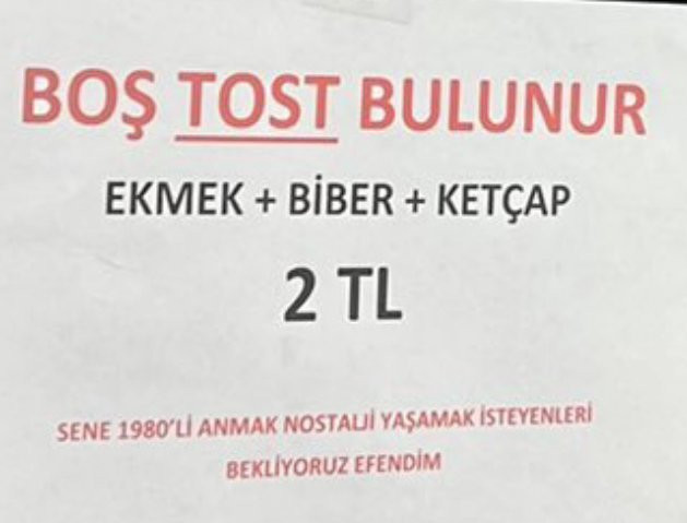 Türkiye ekonomisi uçuyor: Boş baklavadan sonra şimdi de 'boş tost' - Resim : 1