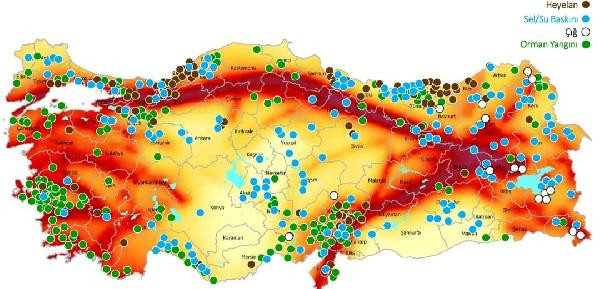AFAD, Türkiye'nin 'afet risk haritası'nı çıkardı - Resim : 1