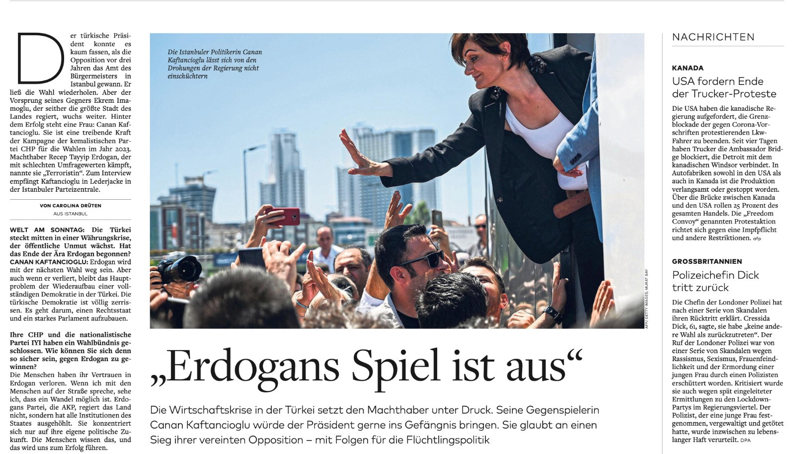 Kaftancıoğlu: 'İlk seçimde Erdoğan gidecek ancak mesele Erdoğan’ın gitmesinden ziyade Türkiye’de demokrasinin inşası' - Resim : 1