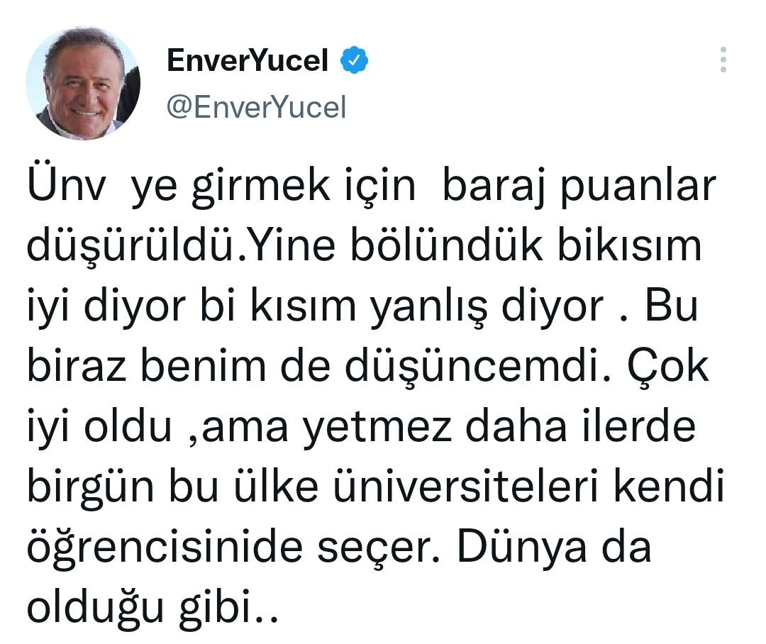 Bahçeşehir Okulları sahibi Yücel'in tweetleri şaşkına çevirdi: Apar topar silip yeniden paylaştı! - Resim : 1