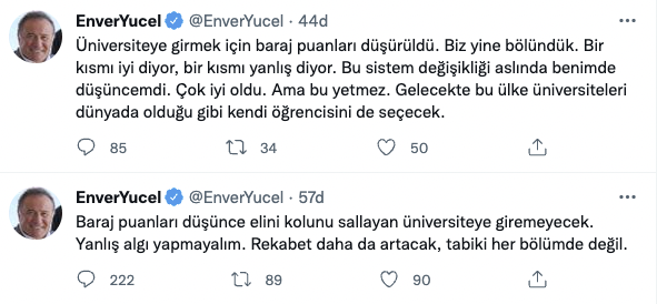 Bahçeşehir Okulları sahibi Yücel'in tweetleri şaşkına çevirdi: Apar topar silip yeniden paylaştı! - Resim : 4