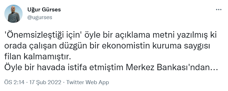 Merkez'in faiz kararına ekonomistlerden yorum: 'Öyle bir havada istifa etmiştim Merkez Bankası'ndan...' - Resim : 4