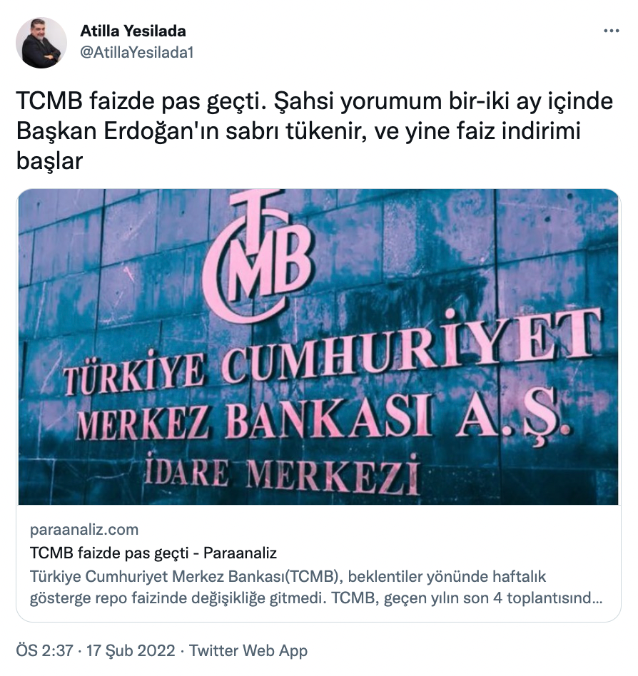 Merkez'in faiz kararına ekonomistlerden yorum: 'Öyle bir havada istifa etmiştim Merkez Bankası'ndan...' - Resim : 6