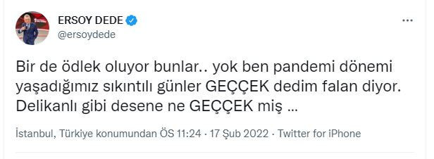 Ersoy Dede iktidar yandaşı dedi, Bilgin Gökberk ağzının payını verdi: 'Bendeki CV Nebati'de yok' - Resim : 1